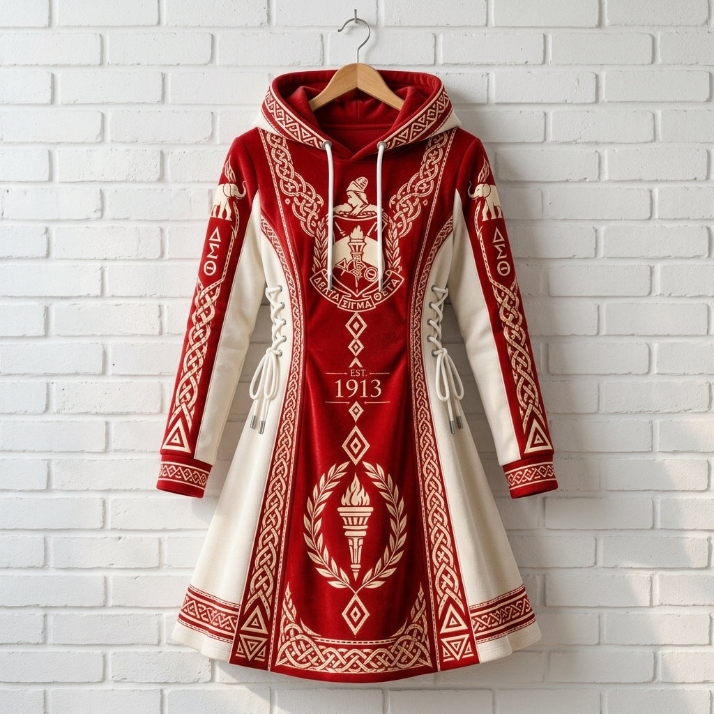 Premium Knot Hoodie Dress TLQ DBD DST 2310262