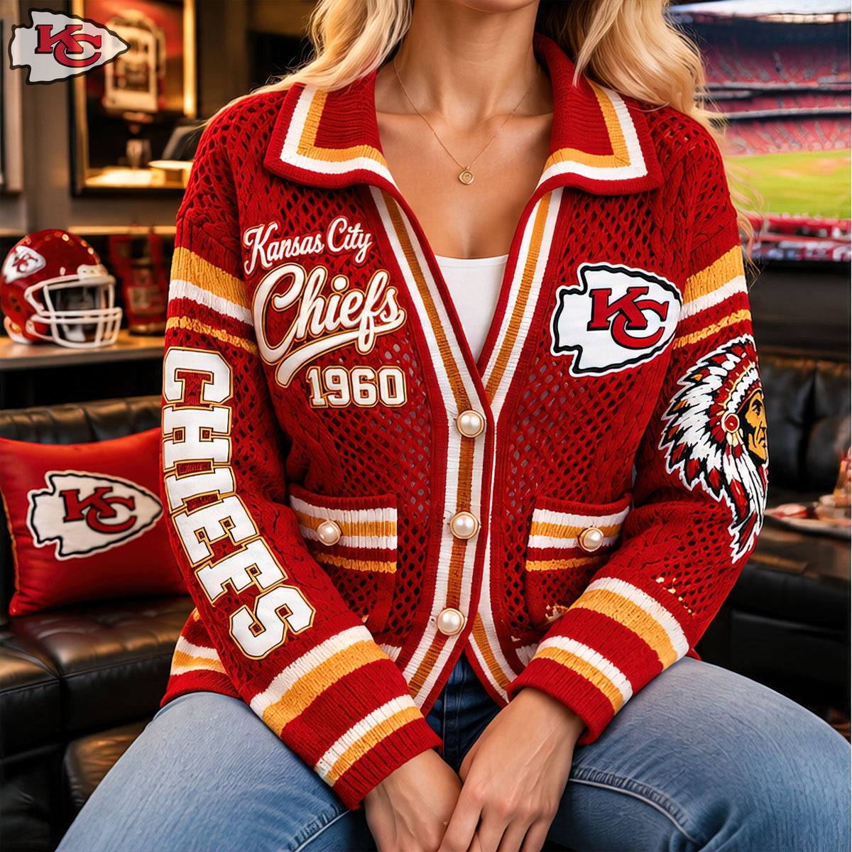 Women’s Open-Knit Cardigan HANNN TND KACI 2310265