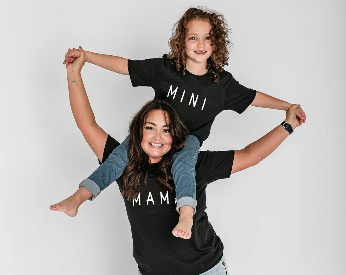 Mama and Mini Shirt Mommy and Me Shirts Mom and Baby Matching Outfits Family Short Sleeve Tees