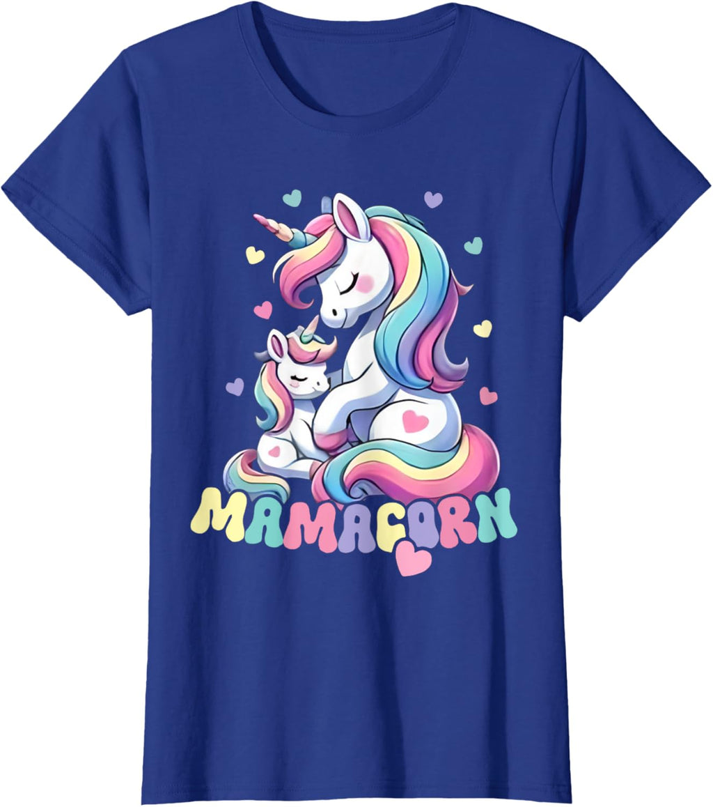 Funny Mamacorn Costume Mothers Day Unicorn Mom Women Mother